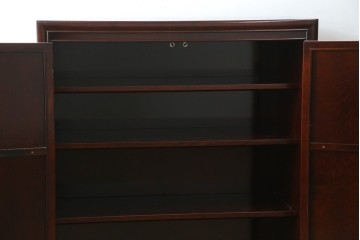 中古　美品　モリシゲ(MORISHIGE/森繁)　網代扉が美しい李朝デザインのキャビネット　定価約60万円　(R-086208)