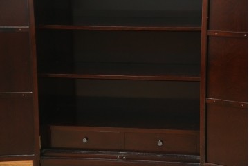 中古　美品　モリシゲ(MORISHIGE/森繁)　網代扉が美しい李朝デザインのキャビネット　定価約60万円　(R-086208)