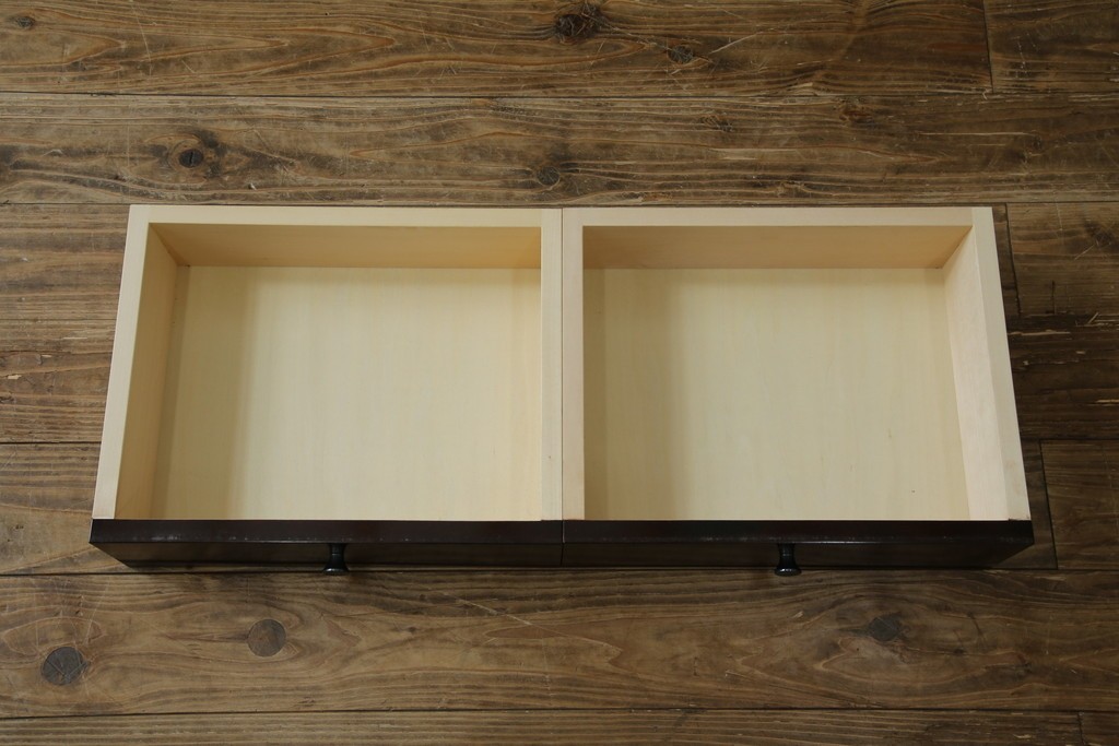 中古　美品　モリシゲ(MORISHIGE/森繁)　網代扉が美しい李朝デザインのキャビネット　定価約60万円　(R-086208)