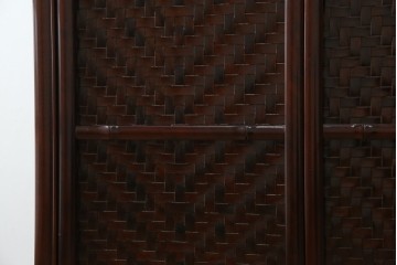 中古　美品　モリシゲ(MORISHIGE/森繁)　網代扉が美しい李朝デザインのキャビネット　定価約60万円　(R-086208)