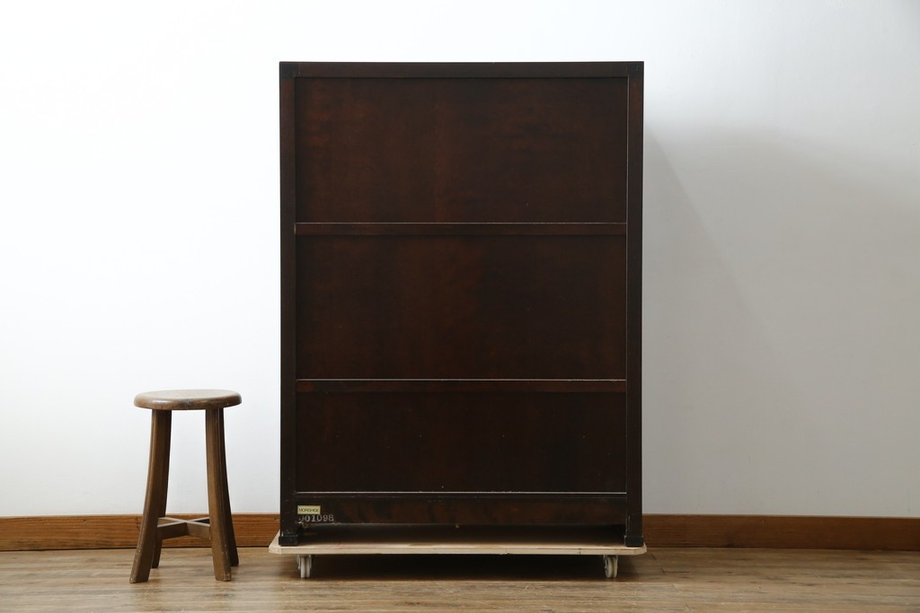 中古　美品　モリシゲ(MORISHIGE/森繁)　網代扉が美しい李朝デザインのキャビネット　定価約60万円　(R-086208)