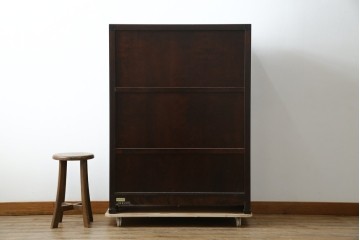 中古　美品　モリシゲ(MORISHIGE/森繁)　網代扉が美しい李朝デザインのキャビネット　定価約60万円　(R-086208)