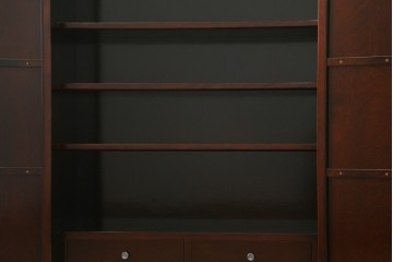 中古　美品　モリシゲ(MORISHIGE/森繁)　網代扉が美しい李朝デザインのキャビネット　定価約60万円　(R-086208)