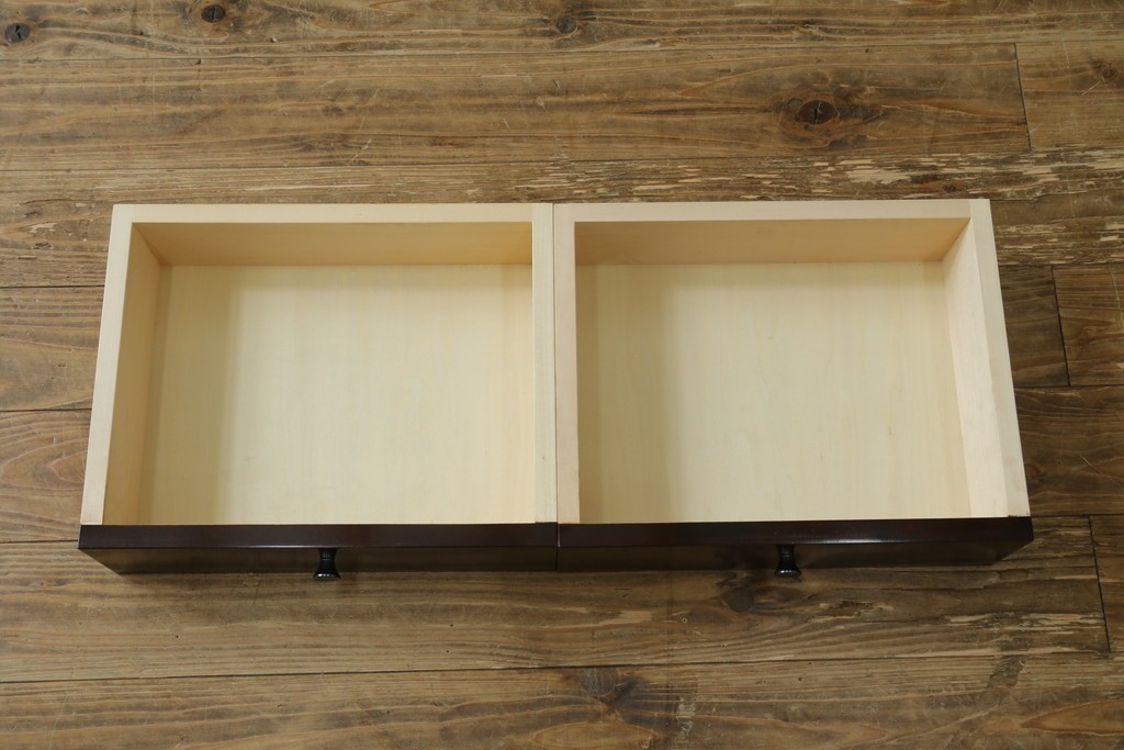 中古　美品　モリシゲ(MORISHIGE/森繁)　網代扉が美しい李朝デザインのキャビネット　定価約60万円　(R-086208)