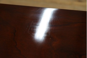 中古　美品　モリシゲ(MORISHIGE/森繁)　網代扉が美しい李朝デザインのキャビネット　定価約60万円　(R-086208)