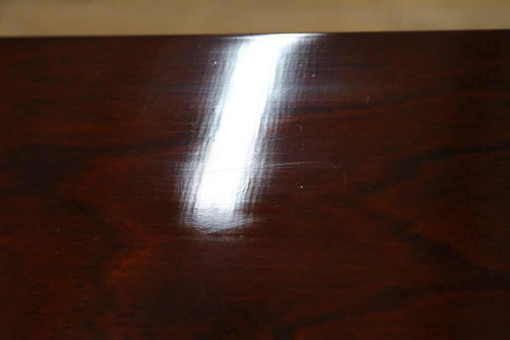 中古　美品　モリシゲ(MORISHIGE/森繁)　網代扉が美しい李朝デザインのキャビネット　定価約60万円　(R-086208)