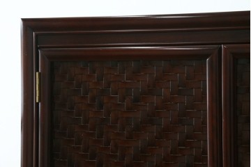 中古　美品　モリシゲ(MORISHIGE/森繁)　網代扉が美しい李朝デザインのキャビネット　定価約60万円　(R-086208)