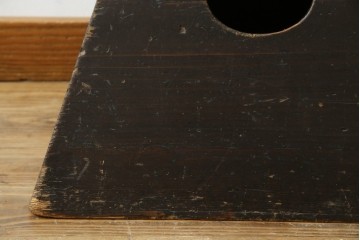 和製アンティーク　明治～大正期　くり抜きの意匠が愛らしい踏み台　(R-086209)