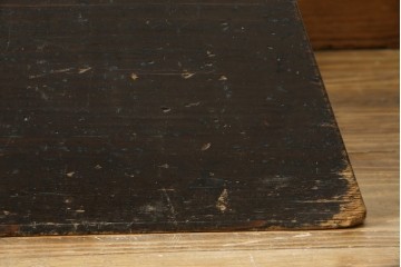 和製アンティーク　明治～大正期　くり抜きの意匠が愛らしい踏み台　(R-086209)