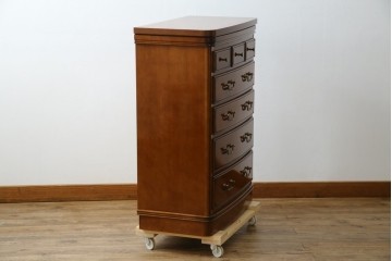 中古　美品　maruni(マルニ木工)　高級ライン ブリタニアシリーズ　アンティーク調の深い色合い×クラシカルな引き手が魅力のチェスト66　定価約54万円　(R-086213)