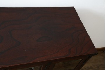 中古　欅産業　仙台民芸箪笥(仙台箪笥)　重厚な金具が魅力的な引き出し3杯付きのサイドボード　定価約60万円　(R-086222)