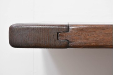 中古　美品　高級!　TARPAC社(タルパック)　PTイニシャル　栗材　イタリア職人手作りの重厚感あふれるダイニングテーブル　定価約120万円　(R-086225)