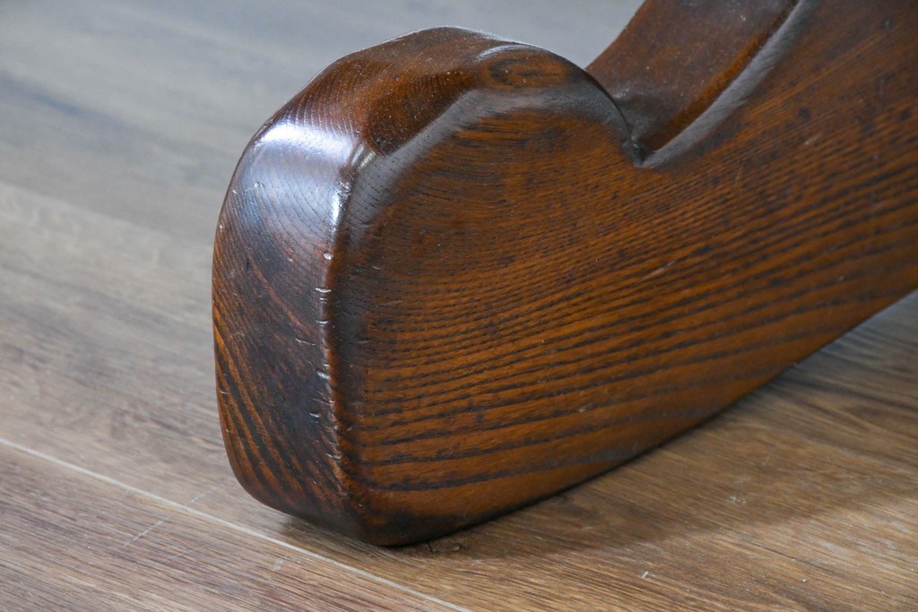 中古　美品　高級!　TARPAC社(タルパック)　PTイニシャル　栗材　イタリア職人手作りの重厚感あふれるダイニングテーブル　定価約120万円　(R-086225)