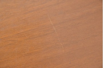 イギリスヴィンテージ　William Lawrence(ウィリアム・ローレンス)　チーク材の経年変化が楽しめるオーバル型エクステンションテーブル　(R-086230)