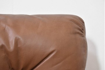 イタリアヴィンテージ　B&B イタリア(Italia)　coronado(コロナド)　レザー　希少なヴィンテージ品の1人掛けソファ2脚セット　定価(2脚合計)約150万円　(R-086234)