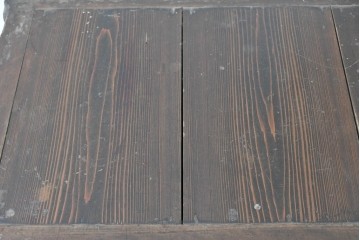 和製アンティーク　明治期　激レアデザイン　黒柿材の自然な模様がアクセントの水屋箪笥　(R-086238)