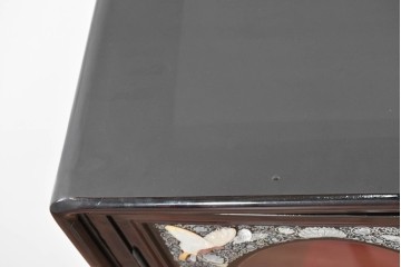 中古　韓国民芸家具　美品　高級品!!　幻想的な螺鈿細工が施された違い棚付きキャビネット　定価推定70～90万円　(R-086240)