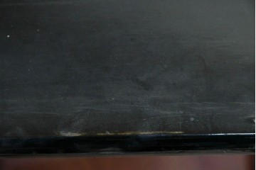 中古　韓国民芸家具　美品　高級品!!　幻想的な螺鈿細工が施されたガラス引き戸のキャビネット　定価推定70～90万円　(R-086241)