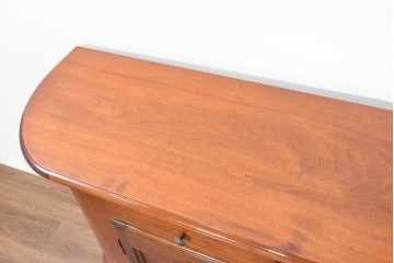 中古　美品　イタリア　マホガニー材　バール杢が美しいキャビネット　(R-086243)