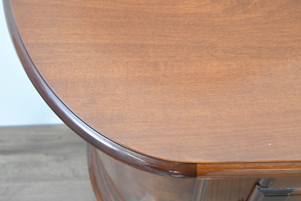 中古　美品　イタリア　マホガニー材　バール杢が美しいキャビネット　(R-086243)