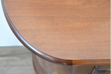 中古　美品　イタリア　マホガニー材　バール杢が美しいキャビネット　(R-086243)