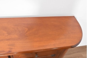 中古　美品　イタリア　マホガニー材　バール杢が美しいキャビネット　(R-086243)