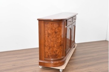 中古　美品　イタリア　マホガニー材　バール杢が美しいキャビネット　(R-086243)