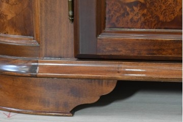 中古　美品　イタリア　マホガニー材　バール杢が美しいキャビネット　(R-086243)