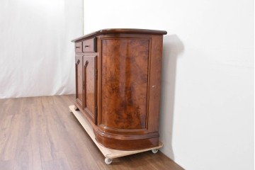 中古　美品　イタリア　マホガニー材　バール杢が美しいキャビネット　(R-086243)