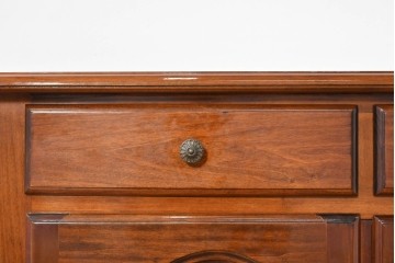 中古　美品　イタリア　マホガニー材　バール杢が美しいキャビネット　(R-086243)