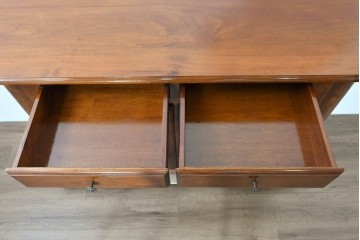 中古　美品　イタリア　マホガニー材　バール杢が美しいキャビネット　(R-086243)