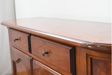 中古　美品　イタリア　マホガニー材　バール杢が美しいキャビネット　(R-086243)