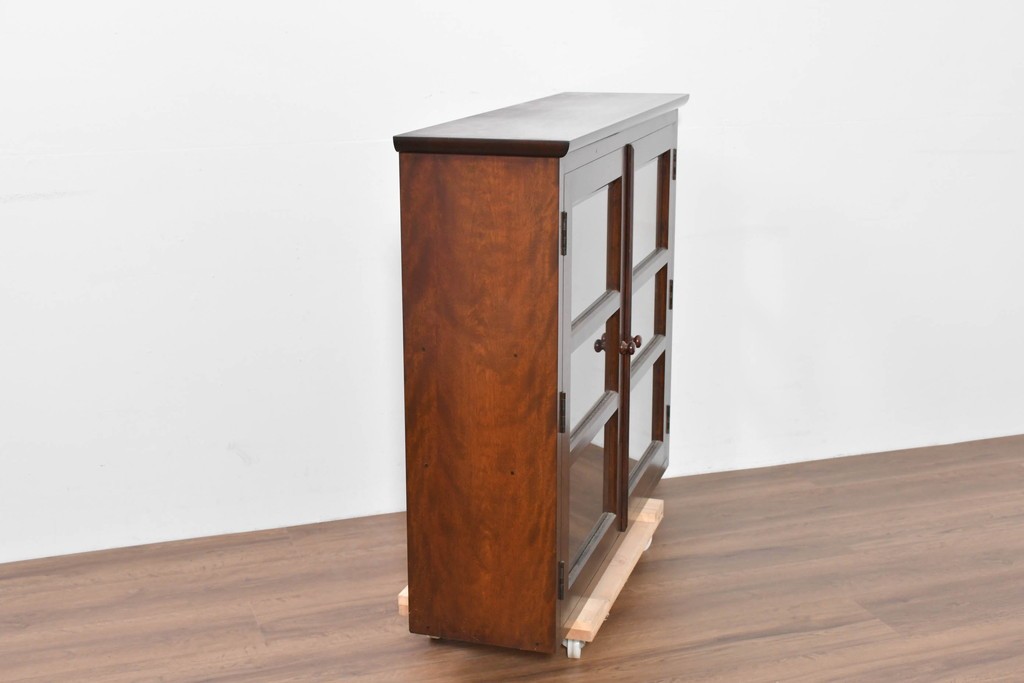 《台輪取り付け加工費込み》　中古　美品　松本民芸家具　見せる収納を楽しめるキャビネット　(R-086244)