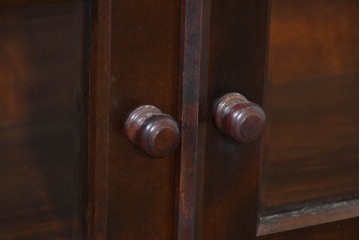 《台輪取り付け加工費込み》　中古　美品　松本民芸家具　見せる収納を楽しめるキャビネット　(R-086244)