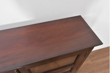 《台輪取り付け加工費込み》　中古　美品　松本民芸家具　見せる収納を楽しめるキャビネット　(R-086244)