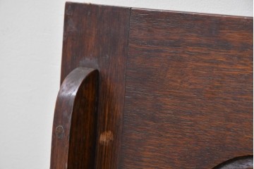 イギリスアンティーク　オーク材　ベンチ・収納・テーブルの多機能デザインが魅力のモンクスベンチ　(R-086245)