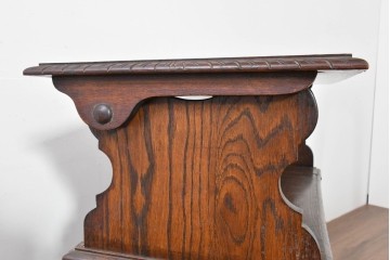 イギリスアンティーク　オーク材　ベンチ・収納・テーブルの多機能デザインが魅力のモンクスベンチ　(R-086245)