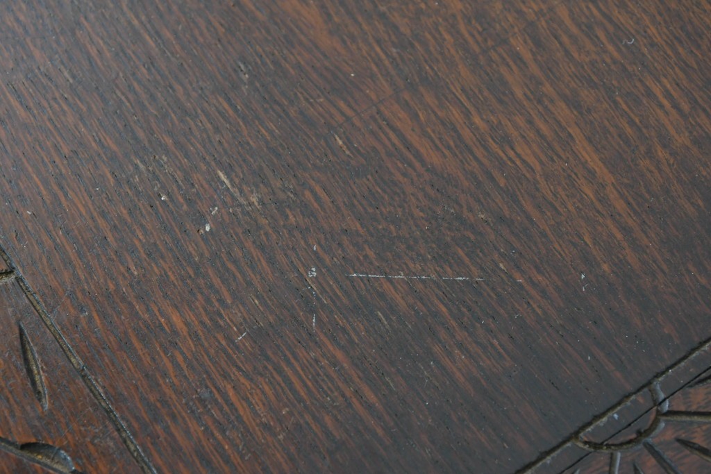 イギリスアンティーク　オーク材　ベンチ・収納・テーブルの多機能デザインが魅力のモンクスベンチ　(R-086245)