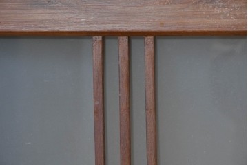 和製アンティーク　栓材　大正ロマン薫る色ガラス入りのキャビネット　(R-086248)