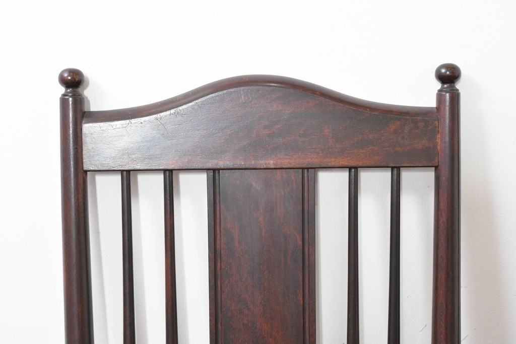 中古　希少モデル　松本民芸家具　ハイバックデザインのHB型ラッシアームチェア2脚セット　定価(2脚合計)約44万6千円　(R-086252)