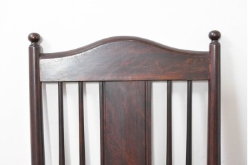 中古　希少モデル　松本民芸家具　ハイバックデザインのHB型ラッシアームチェア2脚セット　定価(2脚合計)約44万6千円　(R-086252)