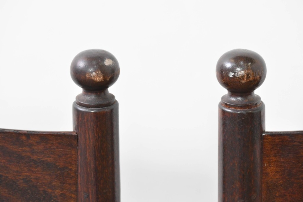 中古　希少モデル　松本民芸家具　ハイバックデザインのHB型ラッシアームチェア2脚セット　定価(2脚合計)約44万6千円　(R-086252)