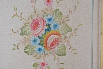 イタリアヴィンテージ　高級家具　ノバパルク(NOVAPLAK)　ロココ調の優美な装飾が魅力の照明付きミラーバックキャビネット　定価約180万円　(R-086253)