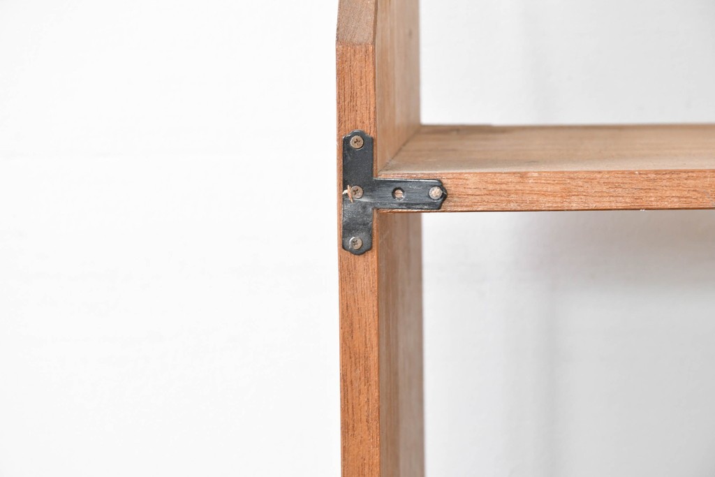 和製ヴィンテージ　昭和後期　レトロな大型オープンシェルフ　(R-086256)