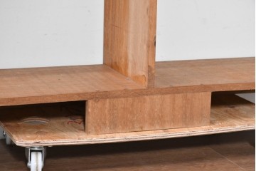 和製ヴィンテージ　昭和後期　レトロな大型オープンシェルフ　(R-086256)