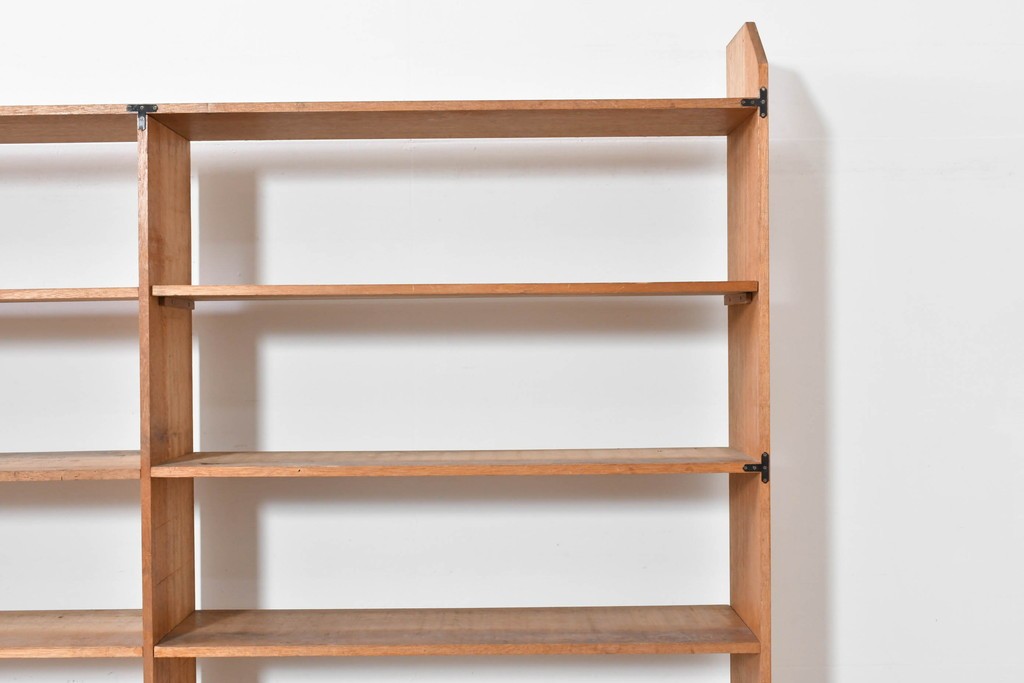 和製ヴィンテージ　昭和後期　レトロな大型オープンシェルフ　(R-086256)