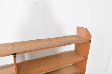 和製ヴィンテージ　昭和後期　レトロな大型オープンシェルフ　(R-086256)