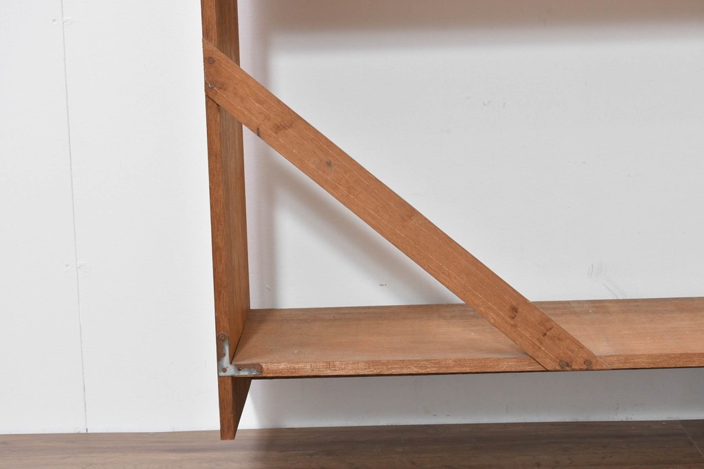 和製ヴィンテージ　昭和後期　レトロな大型オープンシェルフ　(R-086256)