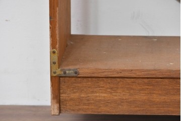 和製ヴィンテージ　昭和後期　レトロな大型オープンシェルフ　(R-086256)