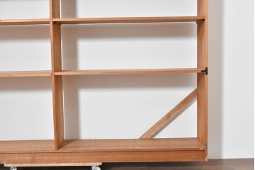 和製ヴィンテージ　昭和後期　レトロな大型オープンシェルフ　(R-086256)